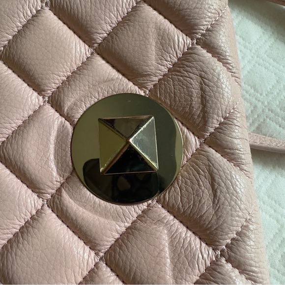 Kate Spade Quilted Pink Leather Crossbody Bag Gold Hardware (2014) - Well Used - Picture 10 of 12